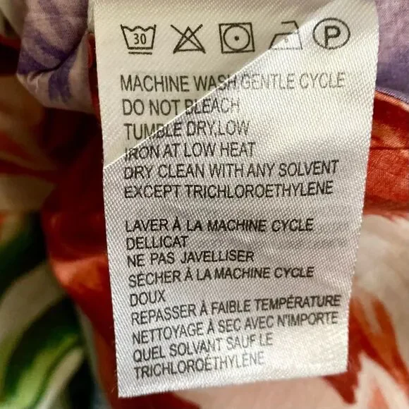 NEW FARM Rio Rainbow Chita Off Shoulder Maxi Dress Puff Sleeve Pink Floral L/XL - Picture 16 of 16